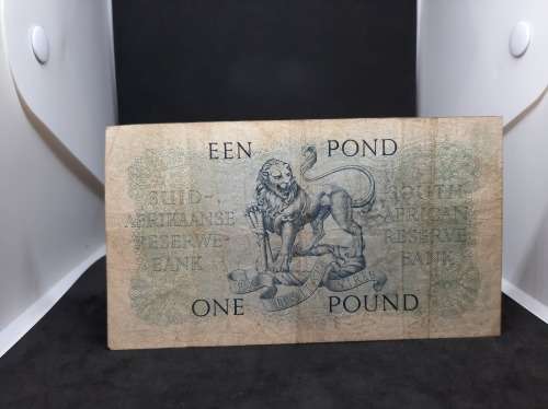 3rd Issue 1955 MH de Kock One Pound-Een Pond